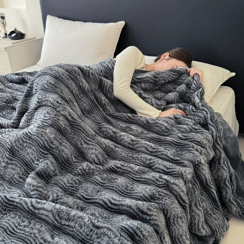 Strukturierte Wurfdecke