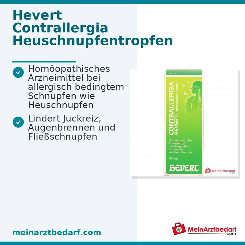 Hevert Contrallergia Heuschnupfentropfen Mischung, 100 ml
