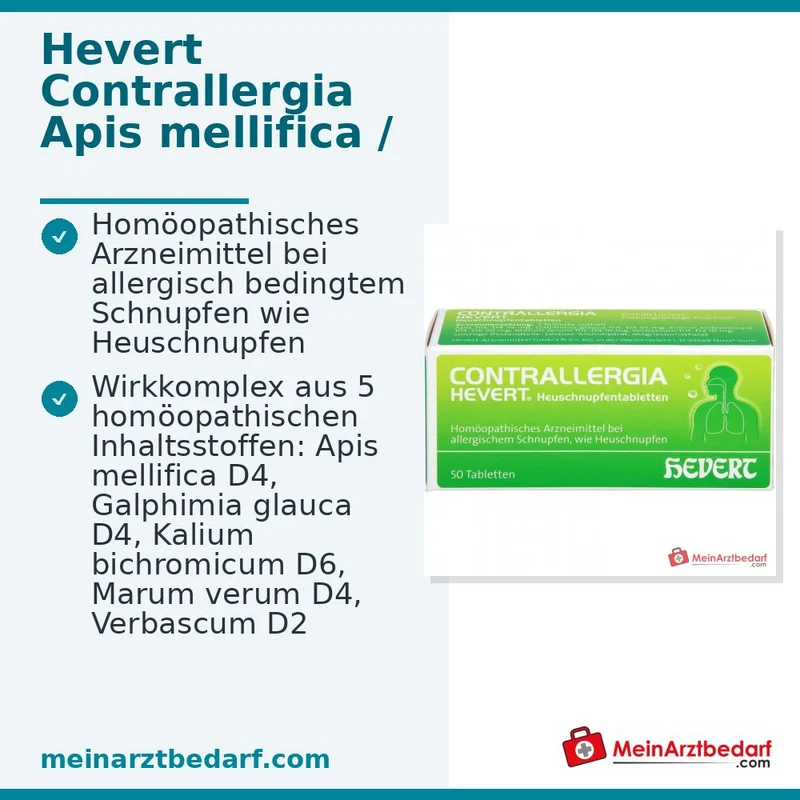 Hevert Contrallergia Heuschnupfentabletten, 50 St.
