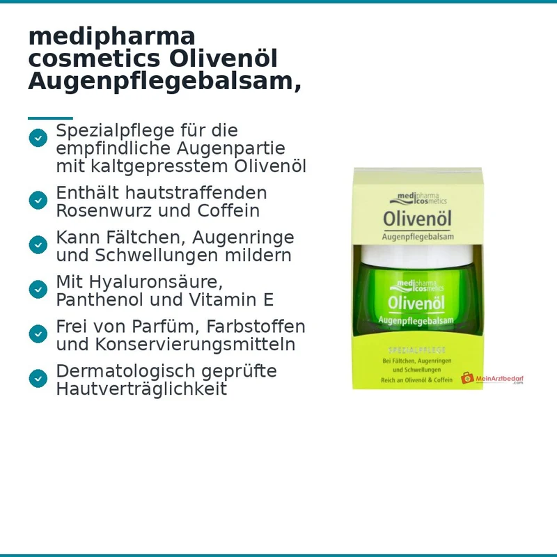 medipharma cosmetics Olivenöl Augenpflegebalsam, 15 ml