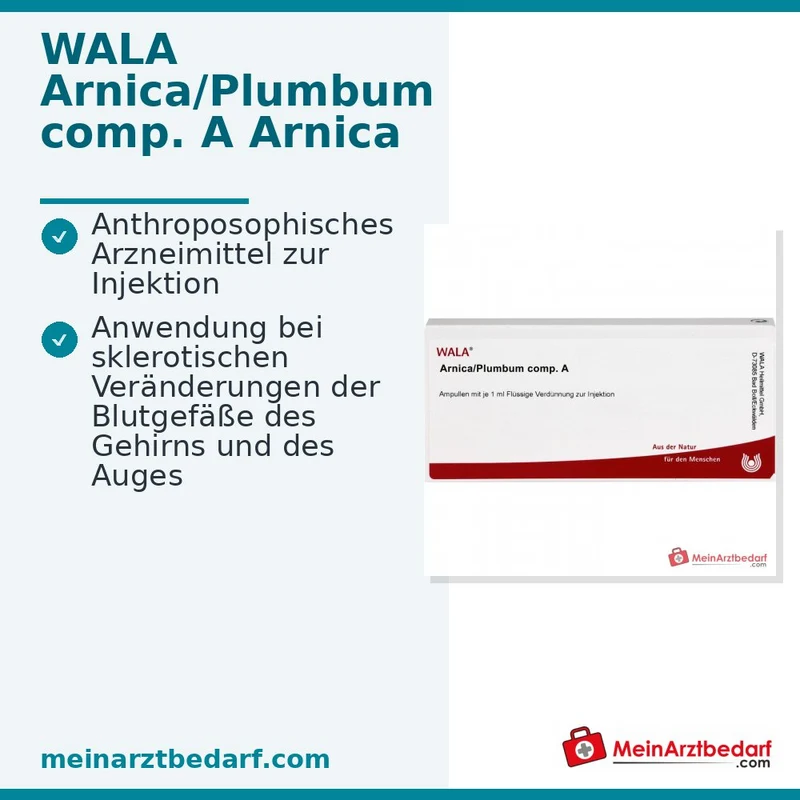 WALA Arnica/Plumbum comp. A, 10 x 1 ml Ampullen