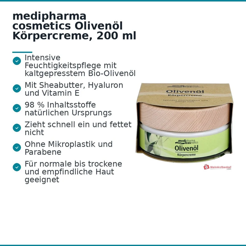 medipharma cosmetics Olivenöl Körpercreme, 200 ml