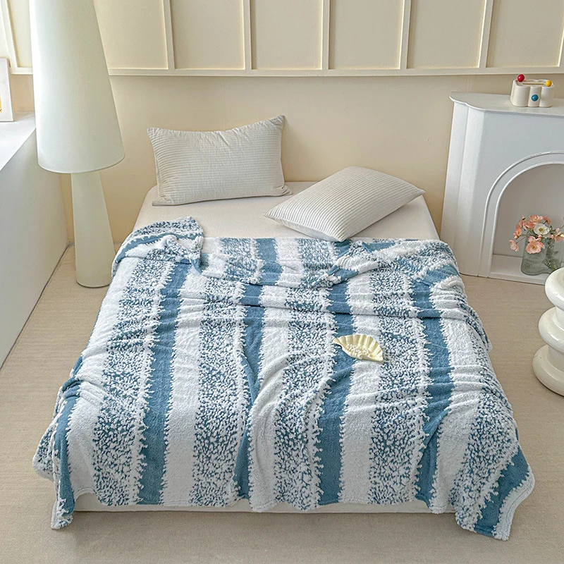 Plüschtexturiertes Werfen Decke
