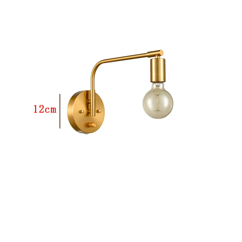 Vintage Industrial Doppel-Glühbirne Wandlampe