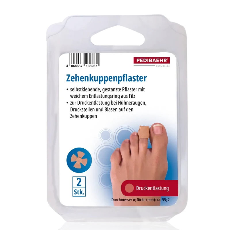 PEDIBAEHR Zehenkuppenpflaster 1 Pack (2 Stk.)