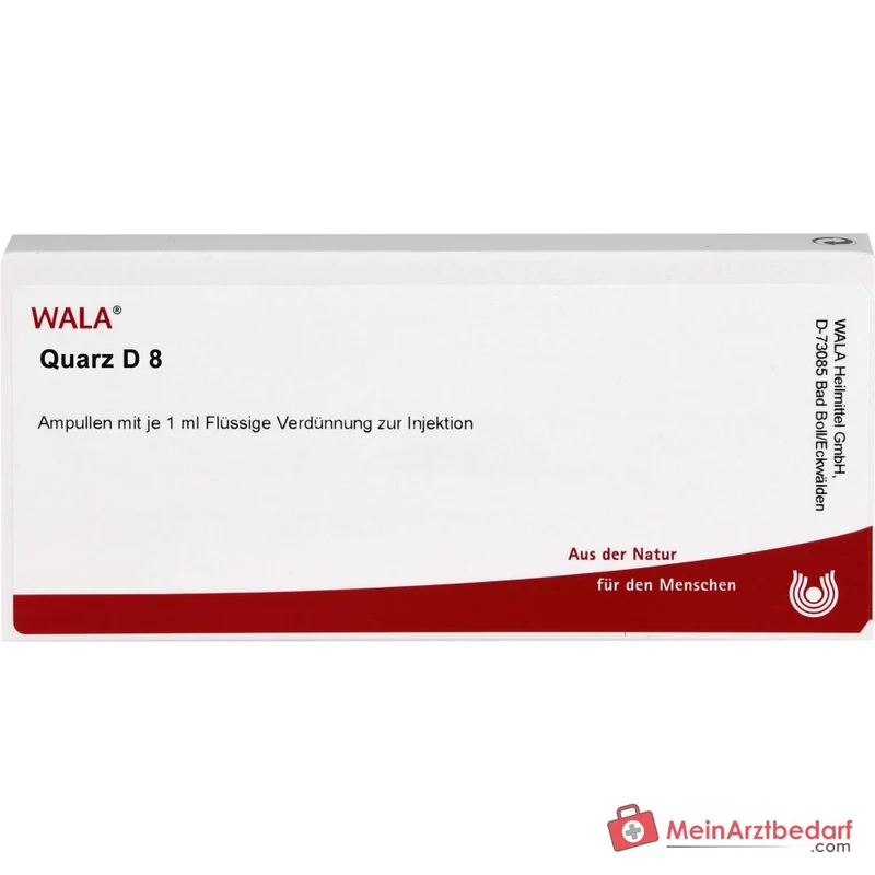 WALA Quarz D8 Ampullen, 10 x 1 ml