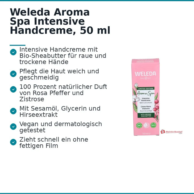 Weleda Aroma Spa Intensive Handcreme, 50 ml