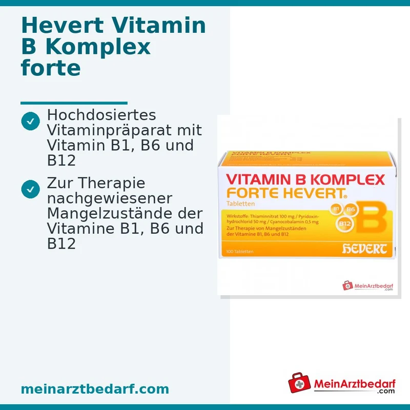 Forte Hevert Vitamin B Komplex, 100 Stück