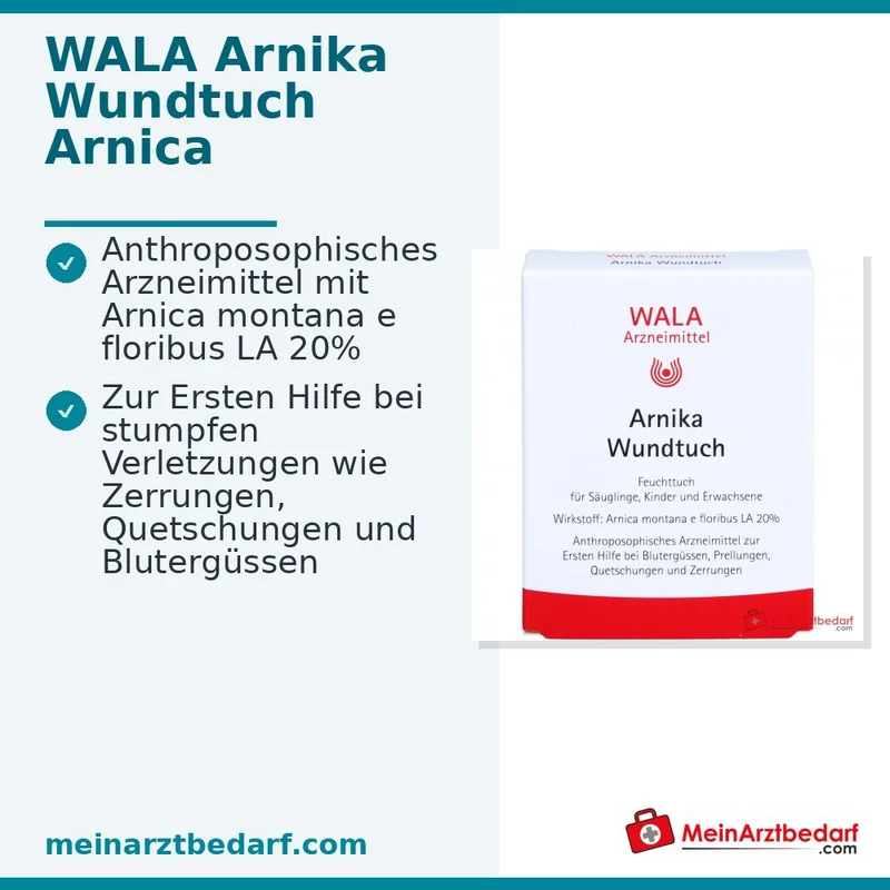 WALA Arnika Wundtuch, 5 St.