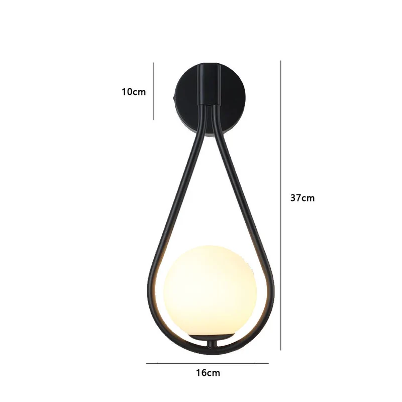 Moderne Tropfen-Wandlampe