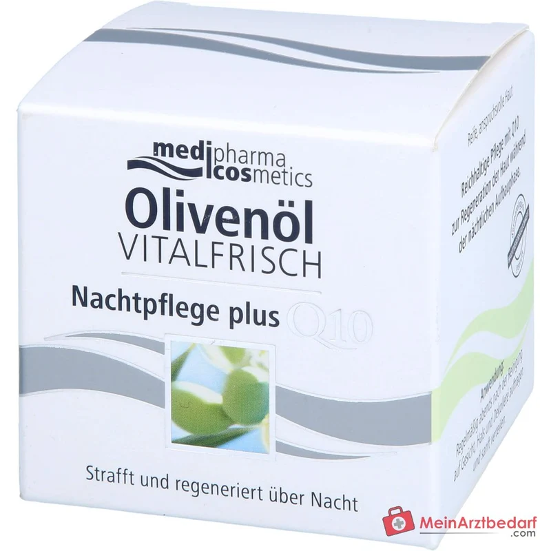 Dr. Theiss Olivenöl Vitalfrisch Nachtpflege plus Q10 Creme, 50 ml