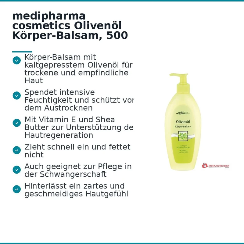 medipharma cosmetics Olivenöl Körper-Balsam, 500 ml