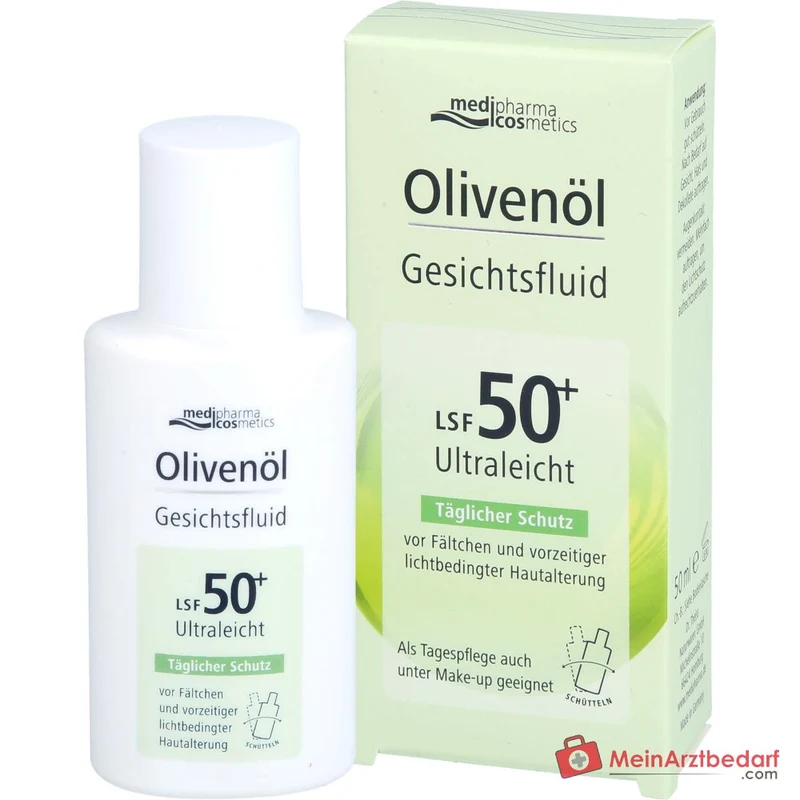 medipharma cosmetics Olivenöl Gesichtsfluid LSF 50+, 50 ml