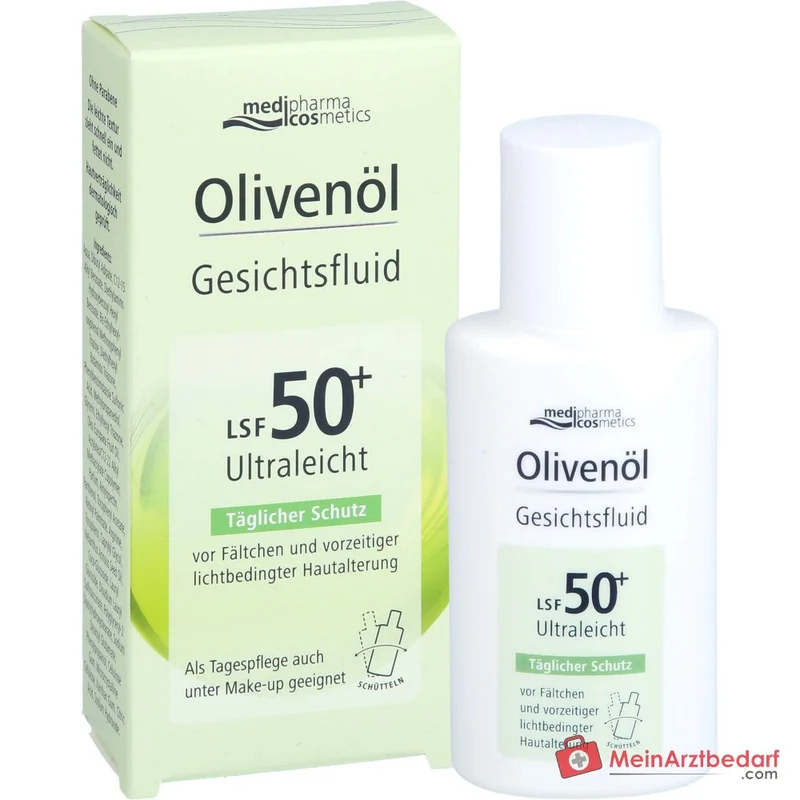 medipharma cosmetics Olivenöl Gesichtsfluid LSF 50+, 50 ml