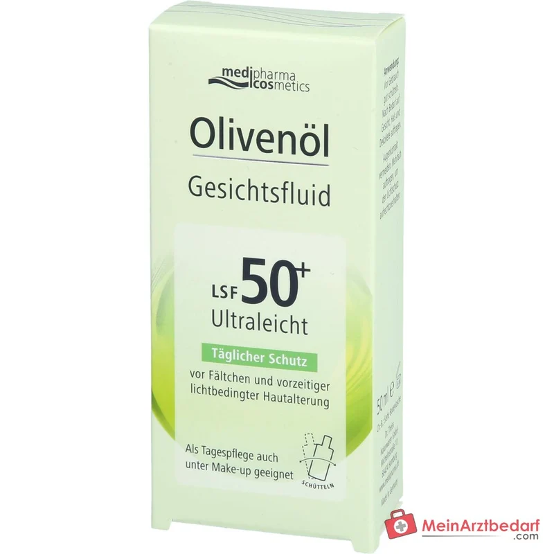 medipharma cosmetics Olivenöl Gesichtsfluid LSF 50+, 50 ml