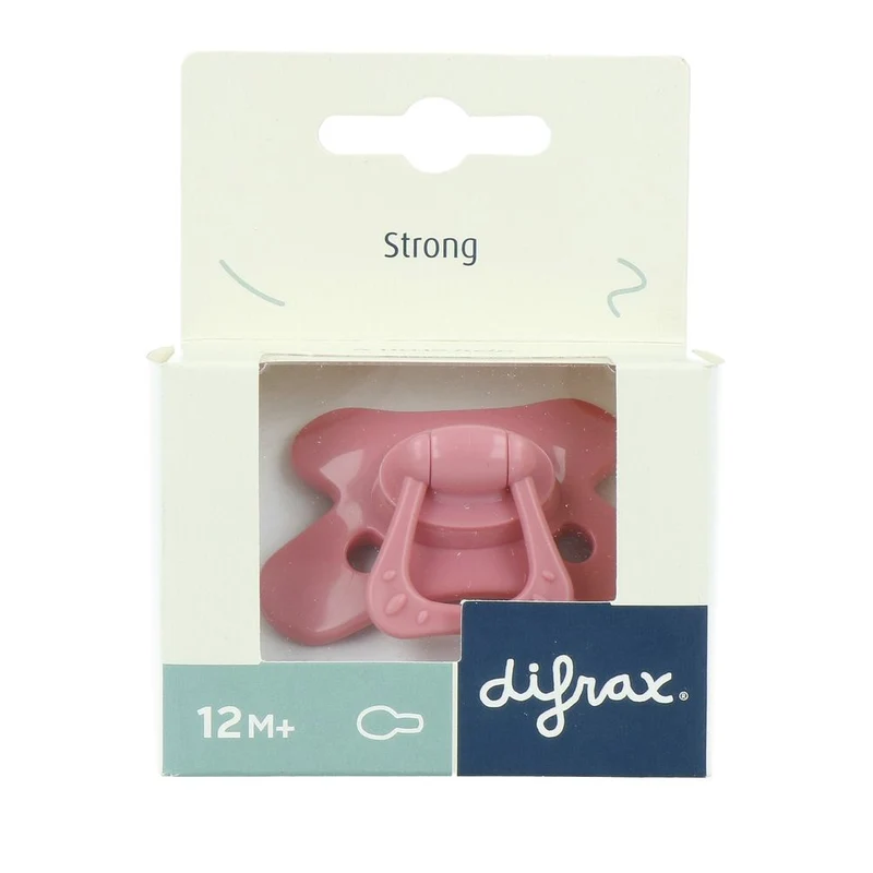 Difrax Natural Fopspeen 12+m Uni Raspberry