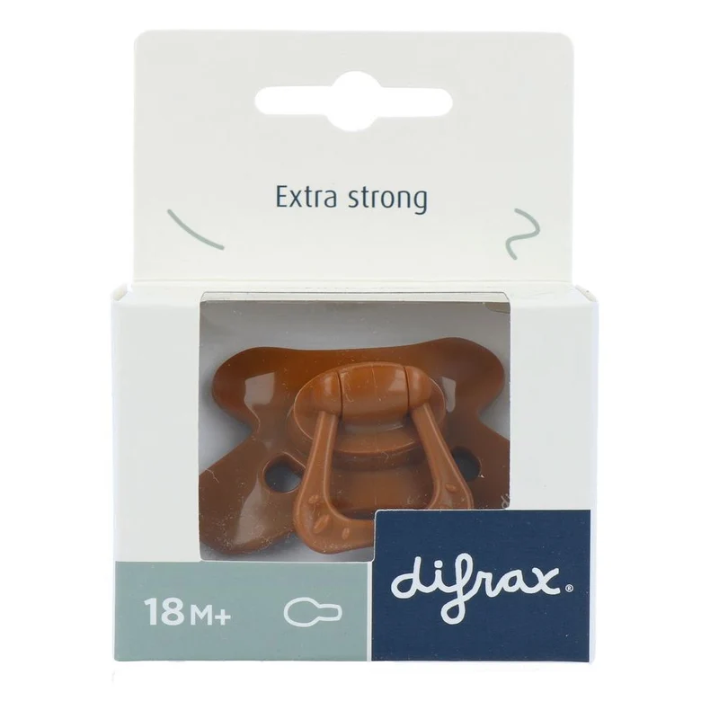Difrax Natural Fopspeen 18+m Uni Cinnamon