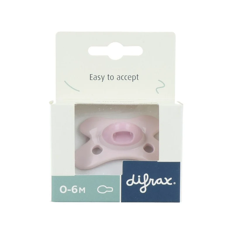 Difrax Fopspeen Natural 0-6 M SE Rose Quartz
