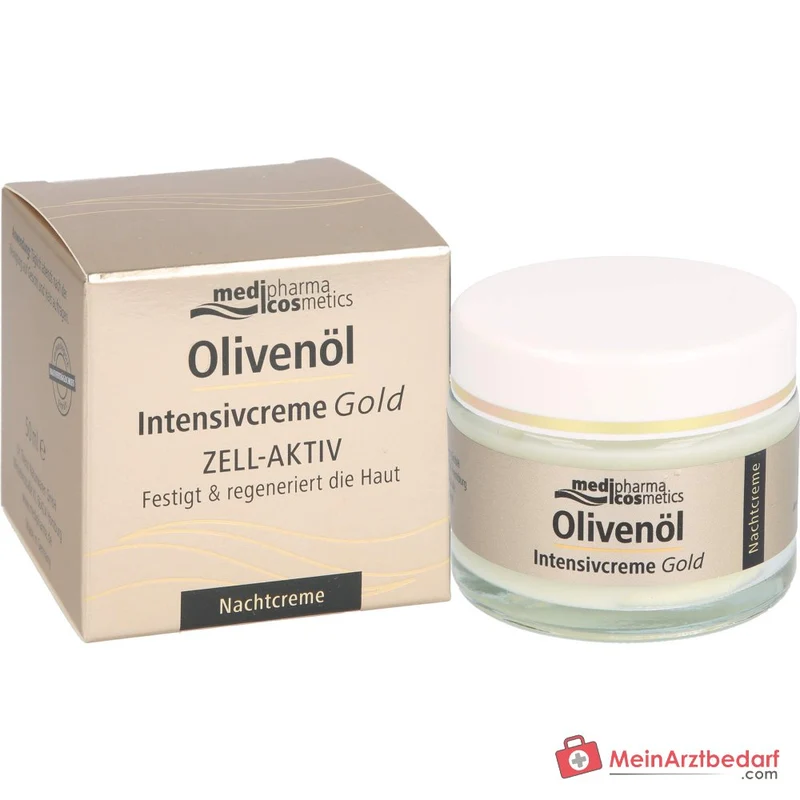 medipharma cosmetics Olivenöl Intensivcreme Gold Zell-Aktiv Nachtcreme, 50 ml