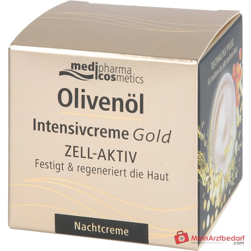 medipharma cosmetics Olivenöl Intensivcreme Gold Zell-Aktiv Nachtcreme, 50 ml