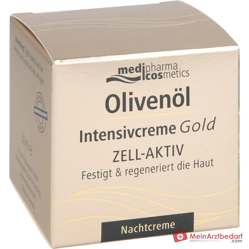 medipharma cosmetics Olivenöl Intensivcreme Gold Zell-Aktiv Nachtcreme, 50 ml