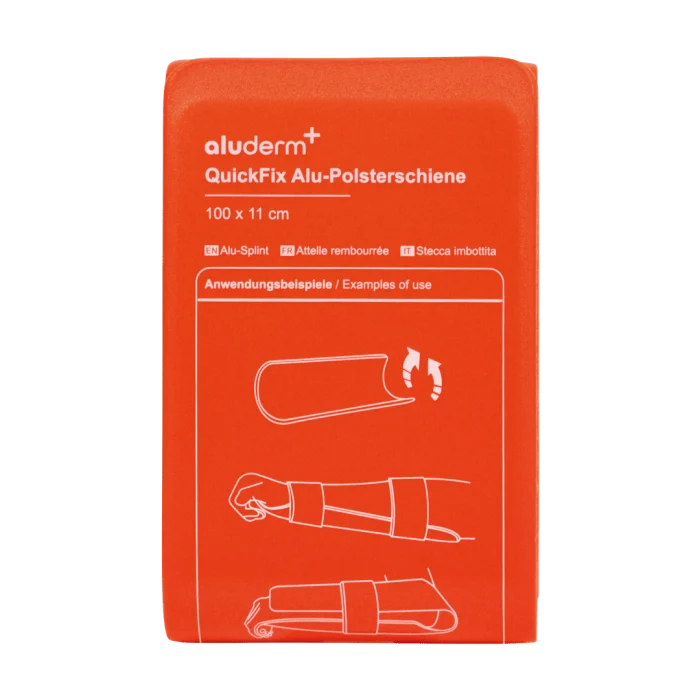 QuickFix-Alu-Polsterschiene groß 100 x 11 cm | Packung (1 Stück)