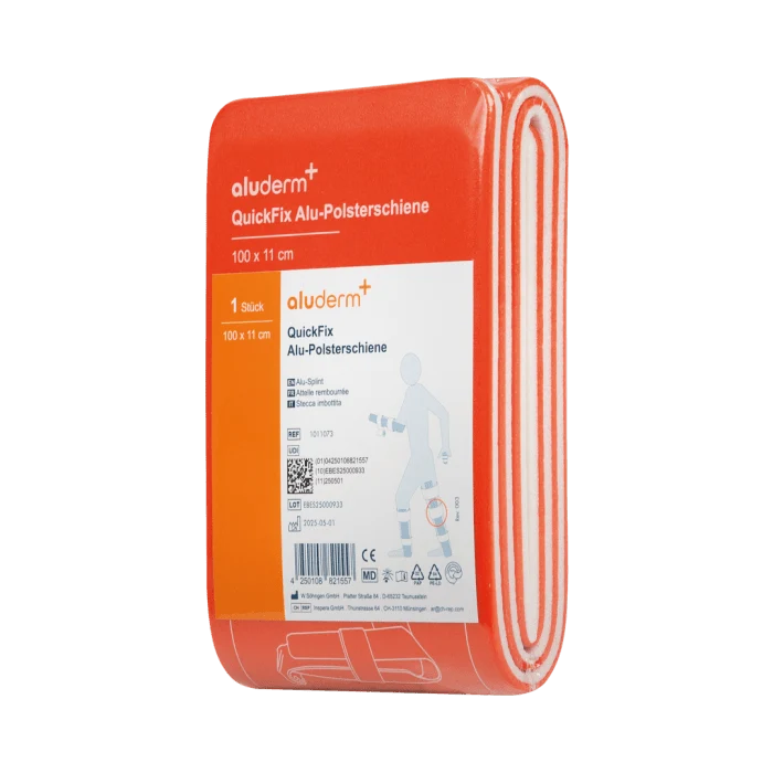 QuickFix-Alu-Polsterschiene groß 100 x 11 cm | Packung (1 Stück)