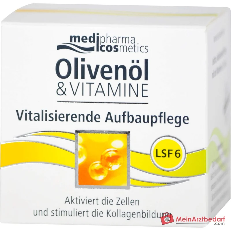 medipharma cosmetics Olivenöl & Vitamine Vitalisierende Aufbaupflege LSF 6, 50 ml