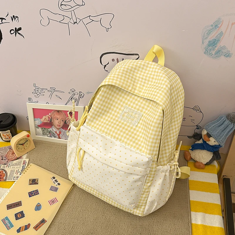 Chic Plaid Rucksack Karnz