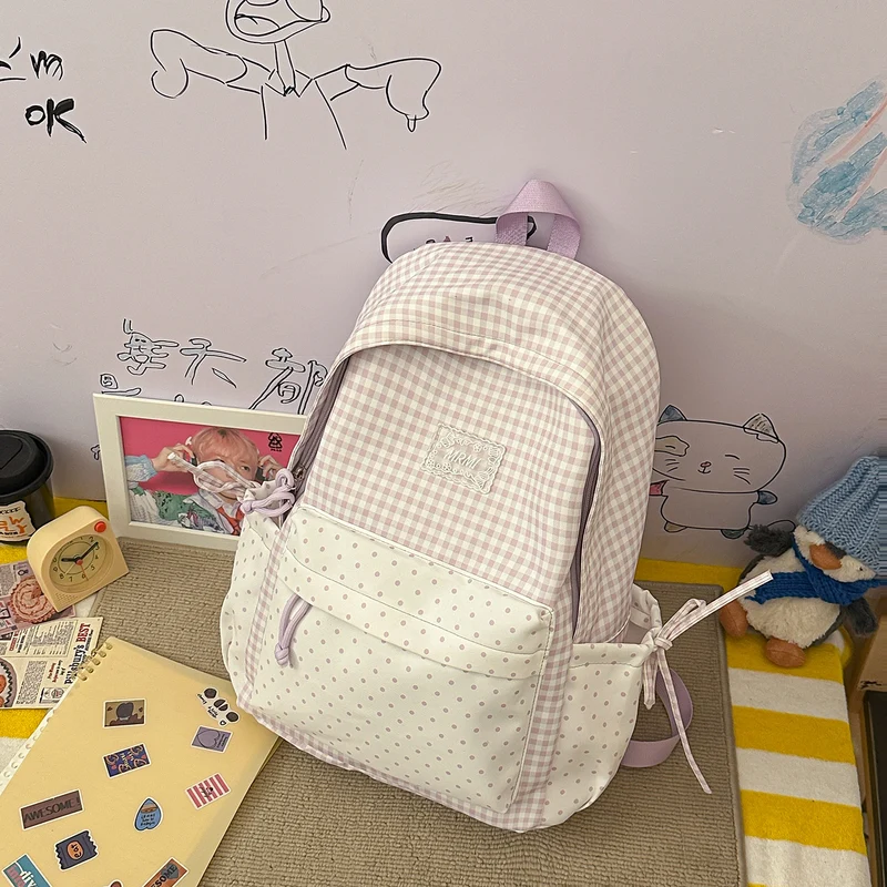 Chic Plaid Rucksack Karnz