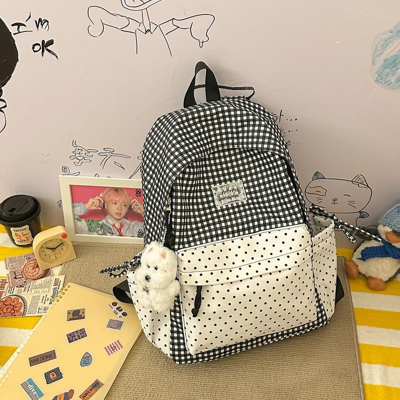 Chic Plaid Rucksack Karnz