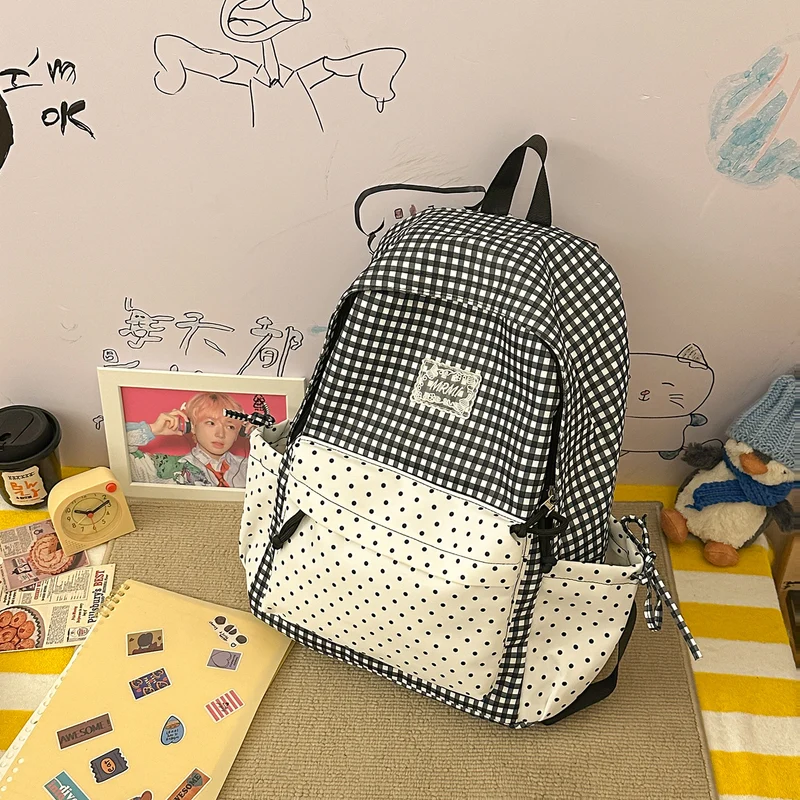 Chic Plaid Rucksack Karnz
