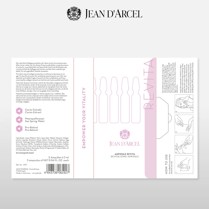 JEAN D'ARCEL ampoule revita | revitalizing ampoule 5 x 2ml
