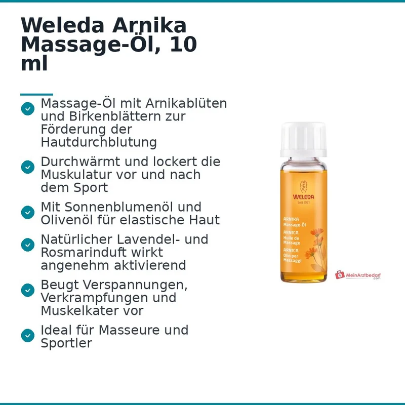 Weleda Arnika Massage-Öl, 10 ml