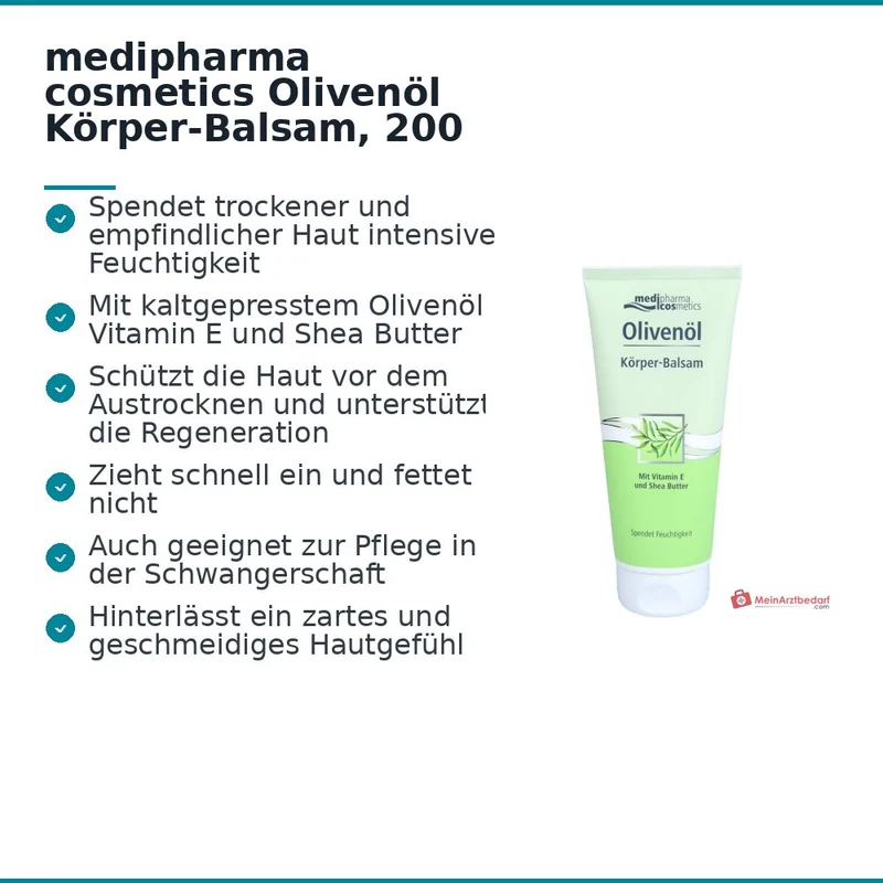 medipharma cosmetics Olivenöl Körper-Balsam, 200 ml