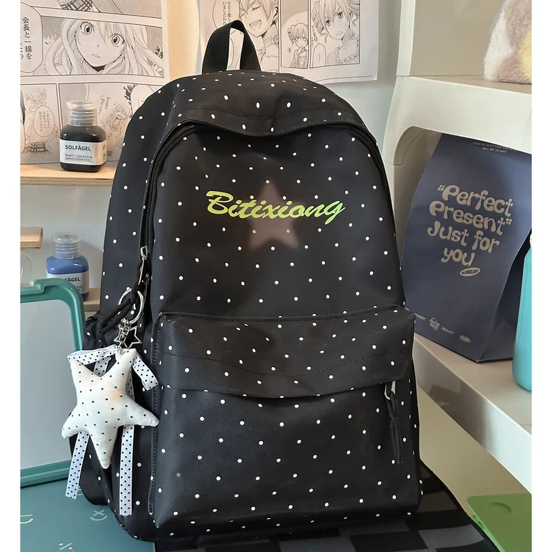 Charmanter Pünktchen Freizeit Rucksack Karnz