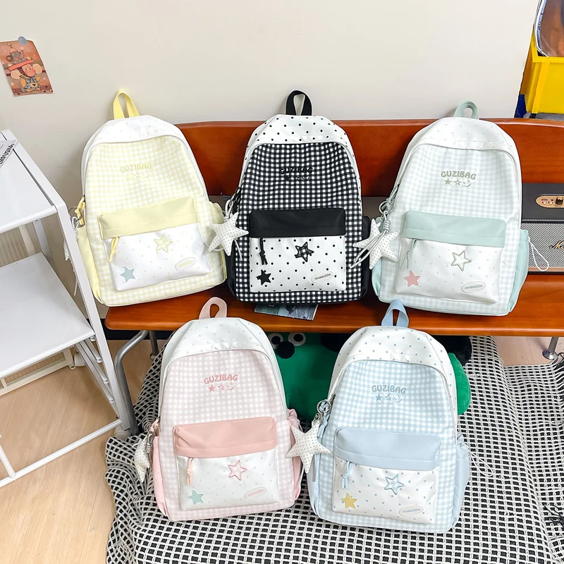 Charmanter Karomuster-Rucksack Karnz