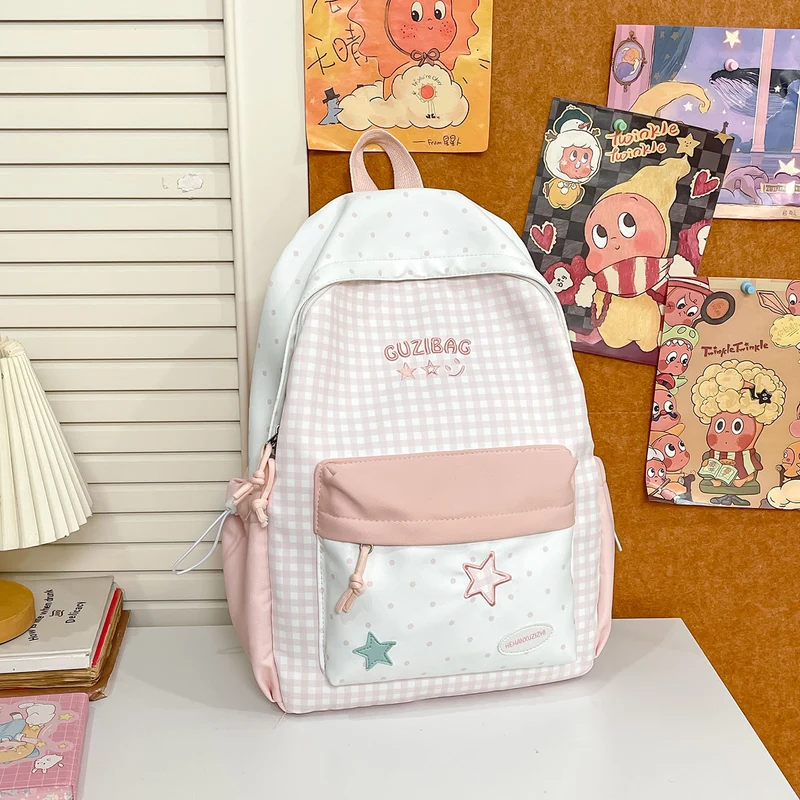 Charmanter Karomuster-Rucksack Karnz