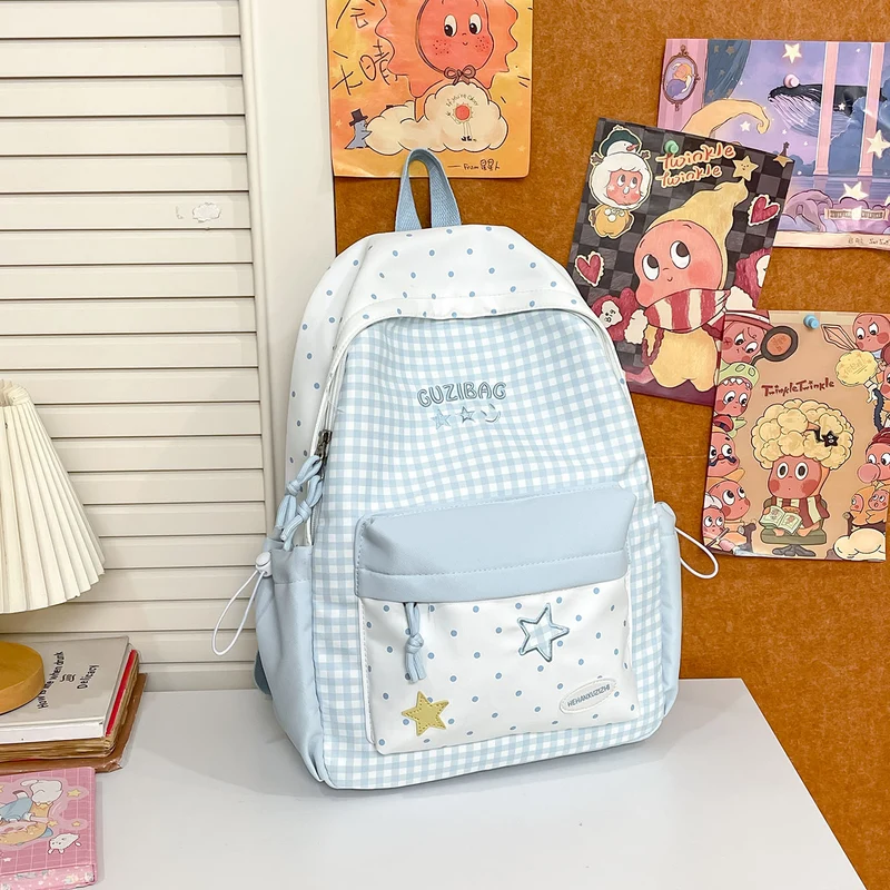 Charmanter Karomuster-Rucksack Karnz