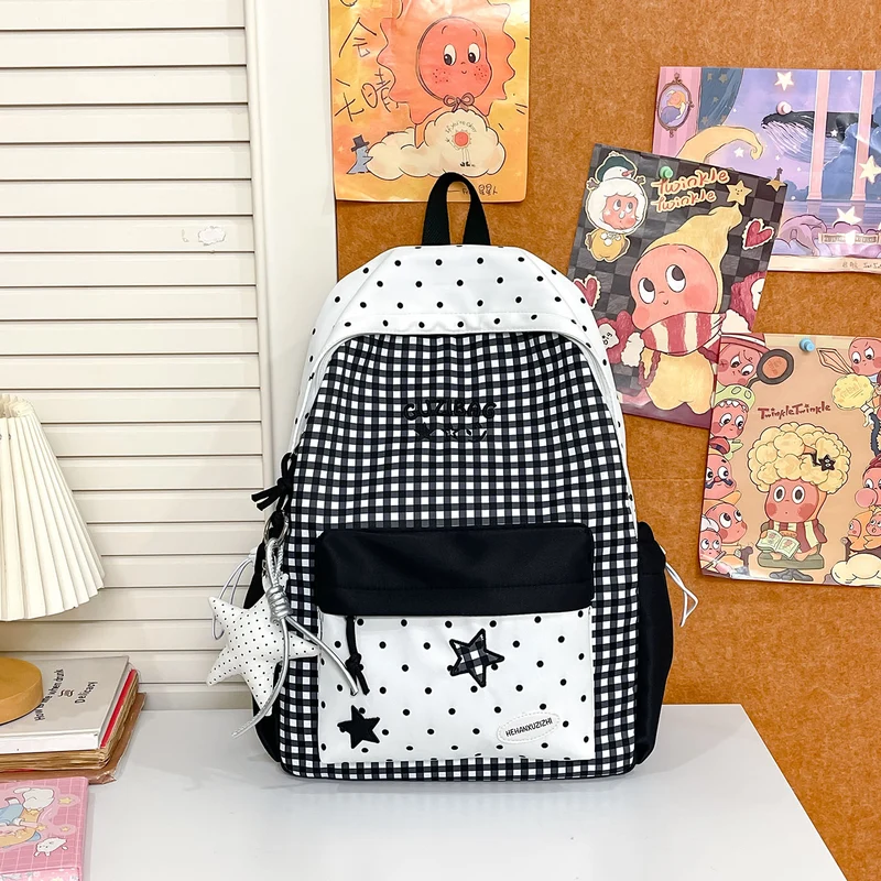 Charmanter Karomuster-Rucksack Karnz