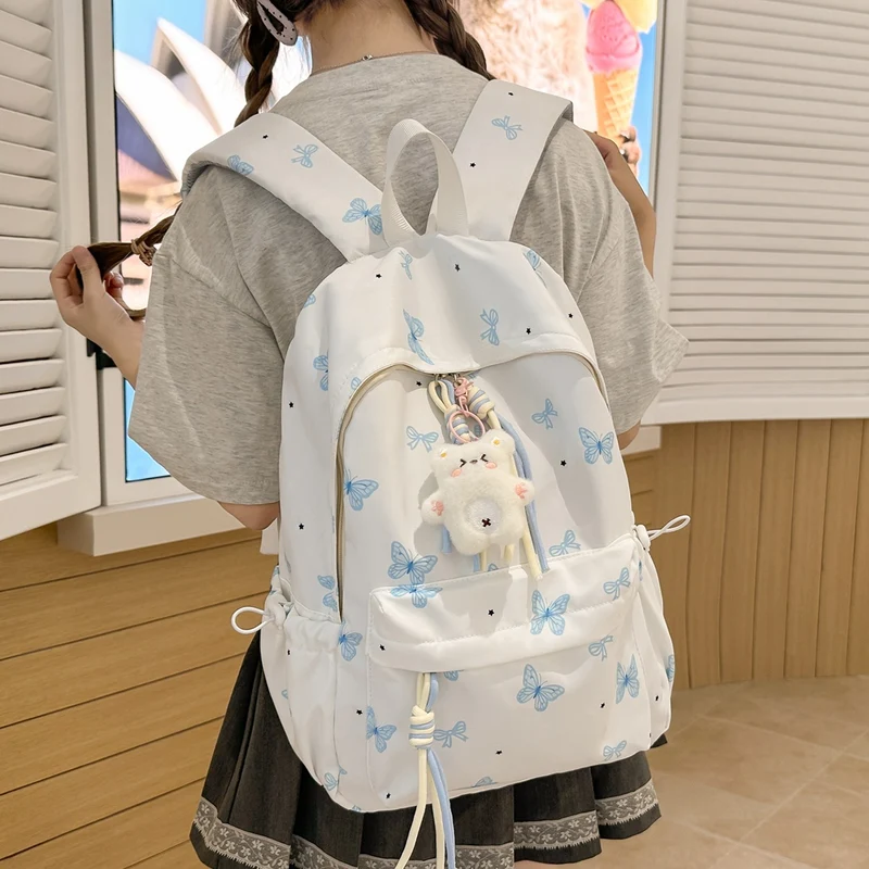 Charming Butterfly Print Freizeit Rucksack Karnz