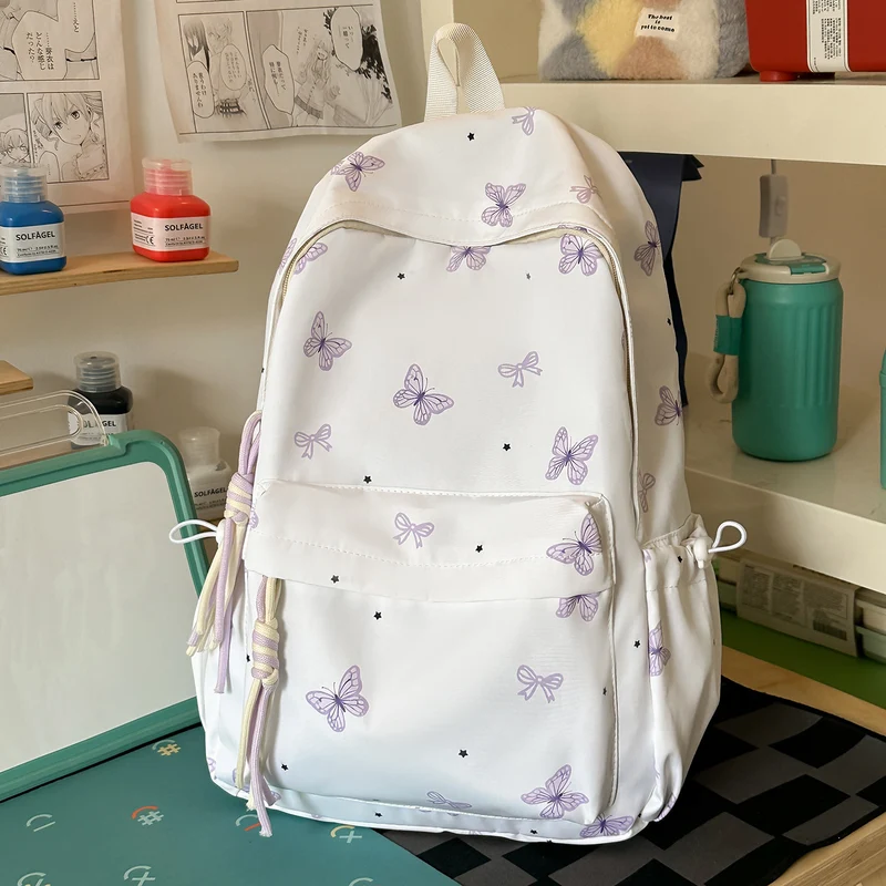 Charming Butterfly Print Freizeit Rucksack Karnz
