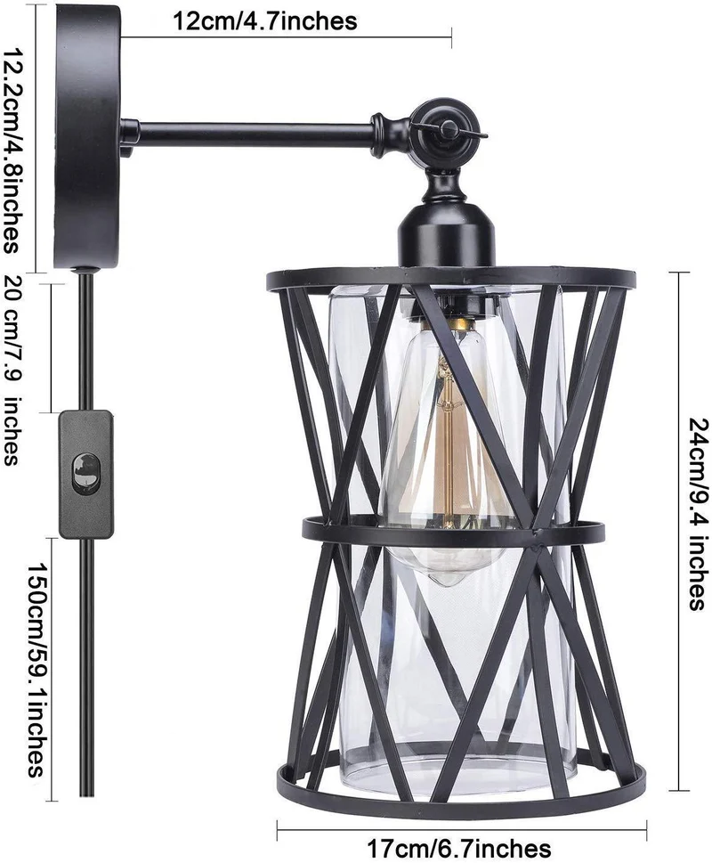 Moderne geometrische Wandlampe