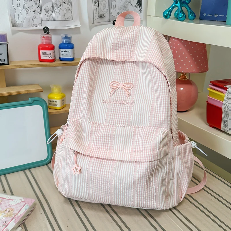 Lässiger gestreifter Rucksack Karnz