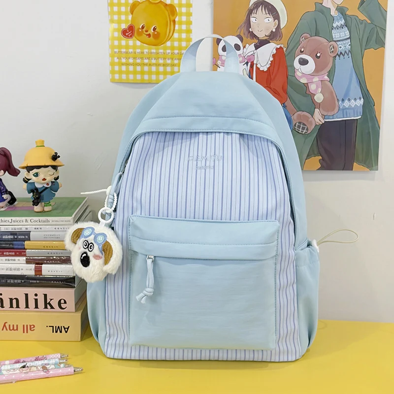 Lässiger Streifenmuster-Rucksack Karnz