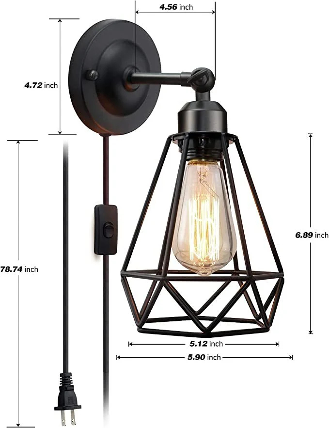 Industrielle Stil Wandlampe