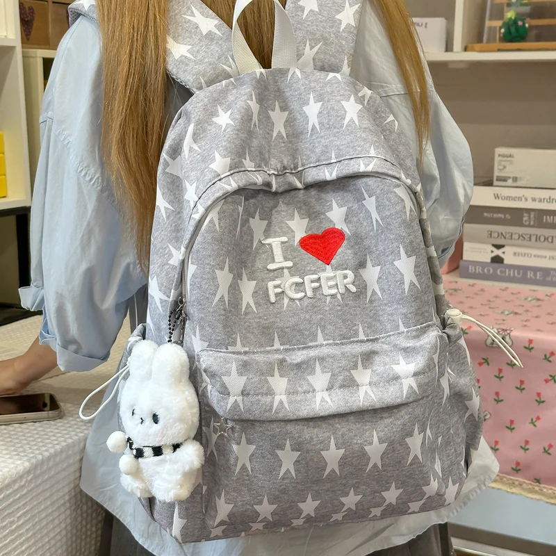 Lässiger Rucksack mit Sternmuster Karnz