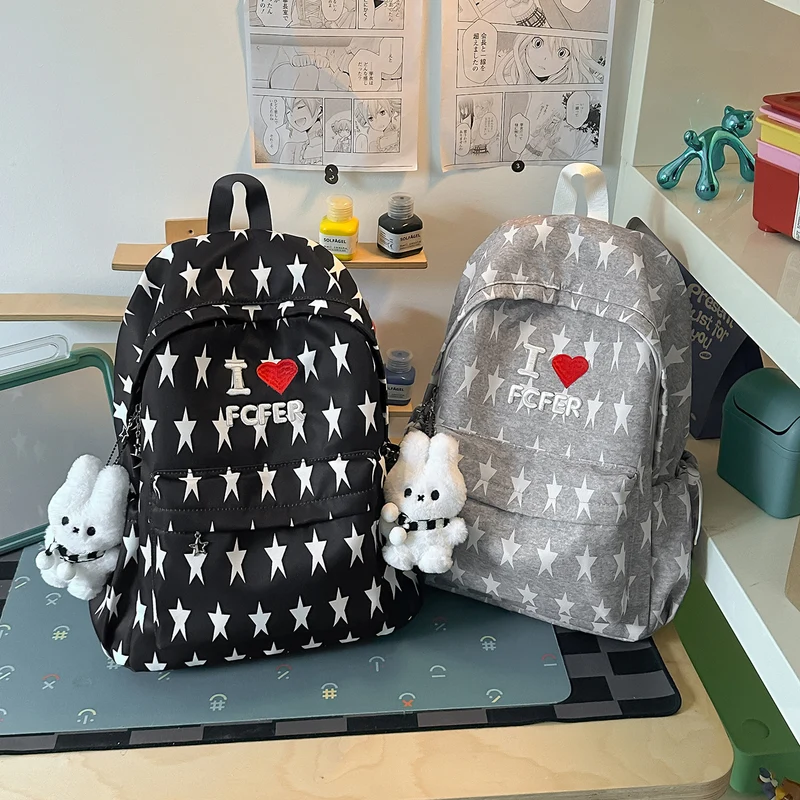 Lässiger Rucksack mit Sternmuster Karnz