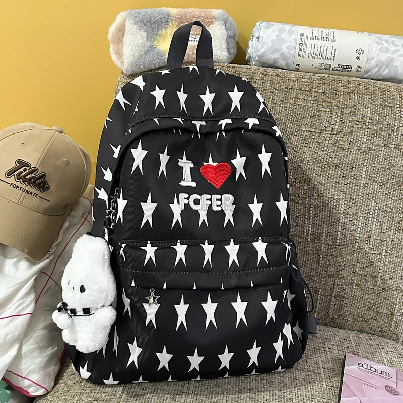 Lässiger Rucksack mit Sternmuster Karnz