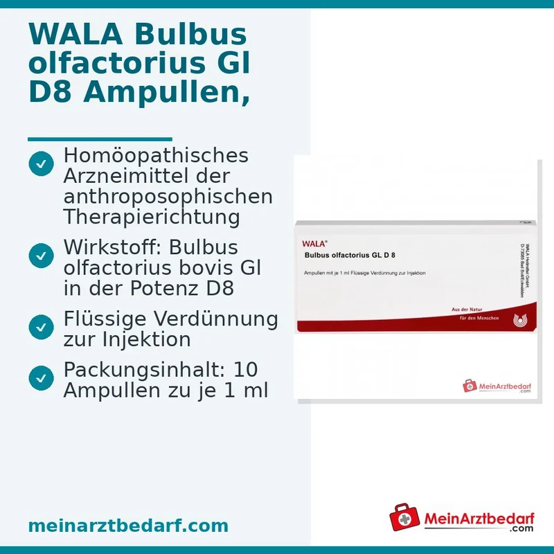 WALA Bulbus olfactorius Gl D8 Ampullen, 10 x 1 ml